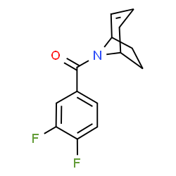 ChemSpider 2D Image | 8-Azabicyclo[3.2.1]oct-2-en-8-yl(3,4-difluorophenyl)methanone | C14H13F2NO