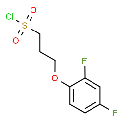 ChemSpider 2D Image | 3-(2,4-Difluorophenoxy)-1-propanesulfonyl chloride | C9H9ClF2O3S