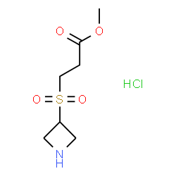 ChemSpider 2D Image | Methyl 3-(3-azetidinylsulfonyl)propanoate hydrochloride (1:1) | C7H14ClNO4S