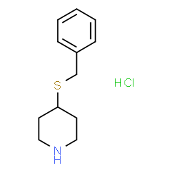 ChemSpider 2D Image | 4-(Benzylsulfanyl)piperidine hydrochloride (1:1) | C12H18ClNS