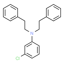 ChemSpider 2D Image | 3-Chloro-N,N-bis(2-phenylethyl)aniline | C22H22ClN