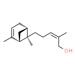 ChemSpider 2D Image | (2Z)-5-[(6R)-2,6-Dimethylbicyclo[3.1.1]hept-2-en-6-yl]-2-methyl-2-penten-1-ol | C15H24O