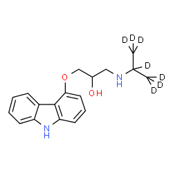 ChemSpider 2D Image | Carazolol-d7 | C18H15D7N2O2