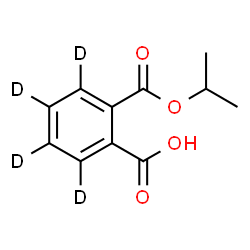ChemSpider 2D Image | 2-(Isopropoxycarbonyl)(~2~H_4_)benzoic acid | C11H8D4O4