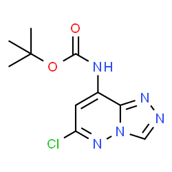ChemSpider 2D Image | tert-Butyl (6-chloro-[1,2,4]triazolo[4,3-b]pyridazin-8-yl)carbamate | C10H12ClN5O2