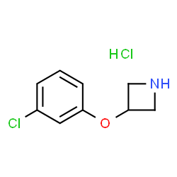 ChemSpider 2D Image | 3-(3-Chlorophenoxy)azetidine hydrochloride | C9H11Cl2NO