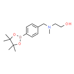 ChemSpider 2D Image | 2-{Methyl[4-(4,4,5,5-tetramethyl-1,3,2-dioxaborolan-2-yl)benzyl]amino}ethanol | C16H26BNO3