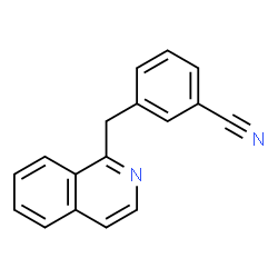 ChemSpider 2D Image | 3-(1-Isoquinolinylmethyl)benzonitrile | C17H12N2