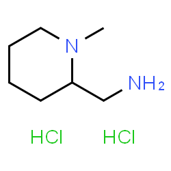ChemSpider 2D Image | (1-Methylpiperidin-2-yl)methanamine dihydrochloride | C7H18Cl2N2