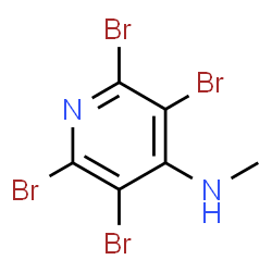 ChemSpider 2D Image | 2,3,5,6-Tetrabromo-N-methyl-4-pyridinamine | C6H4Br4N2