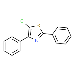 ChemSpider 2D Image | 5-Chloro-2,4-diphenylthiazole | C15H10ClNS