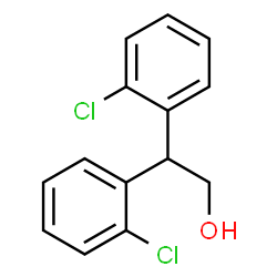 ChemSpider 2D Image | 2,2-Bis(2-chlorophenyl)ethanol | C14H12Cl2O