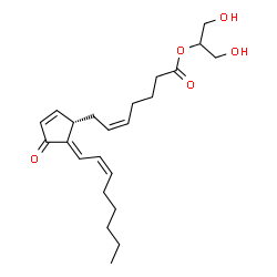 ChemSpider 2D Image | 1,3-Dihydroxy-2-propanyl (5Z,12E,14Z)-11-oxoprosta-5,9,12,14-tetraen-1-oate | C23H34O5
