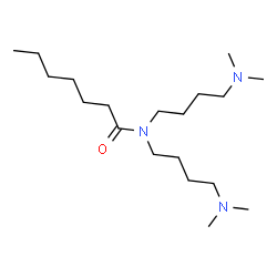 ChemSpider 2D Image | N,N-Bis[4-(dimethylamino)butyl]heptanamide | C19H41N3O