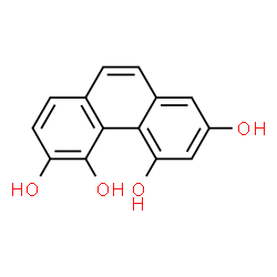 ChemSpider 2D Image | 2,4,5,6-Phenanthrenetetrol | C14H10O4