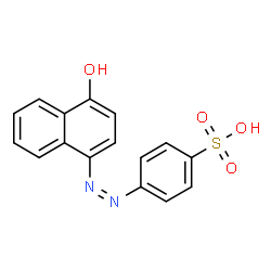ChemSpider 2D Image | 4-[(Z)-(4-Hydroxy-1-naphthyl)diazenyl]benzenesulfonic acid | C16H12N2O4S