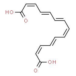 ChemSpider 2D Image | (2Z,4E,6Z,8E,10E,12Z)-2,4,6,8,10,12-Tetradecahexaenedioic acid | C14H14O4