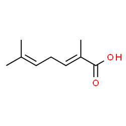 ChemSpider 2D Image | (2E)-2,6-Dimethyl-2,5-heptadienoic acid | C9H14O2