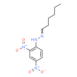 ChemSpider 2D Image | 1-(2,4-Dinitrophenyl)-2-hexylidenehydrazine | C12H16N4O4