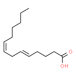 ChemSpider 2D Image | (5E,8Z)-5,8-Tetradecadienoic acid | C14H24O2