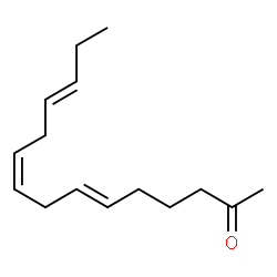 ChemSpider 2D Image | (6E,9Z,12E)-6,9,12-Pentadecatrien-2-one | C15H24O