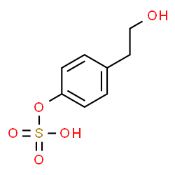 ChemSpider 2D Image | 4-(2-Hydroxyethyl)phenyl hydrogen sulfate | C8H10O5S