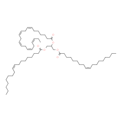 ChemSpider 2D Image | 1,3-Bis[(9Z)-9-octadecenoyloxy]-2-propanyl (7Z,10Z,13Z,16Z,19Z)-7,10,13,16,19-docosapentaenoate | C61H104O6