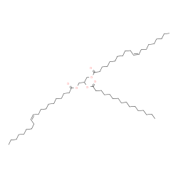ChemSpider 2D Image | 2-(Palmitoyloxy)-1,3-propanediyl (11Z,11'Z)bis(-11-icosenoate) | C59H110O6
