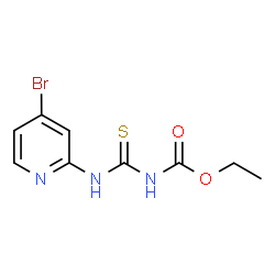 ChemSpider 2D Image | Ethyl [(4-bromo-2-pyridinyl)carbamothioyl]carbamate | C9H10BrN3O2S