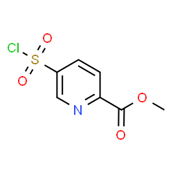 ChemSpider 2D Image | Methyl 5-(chlorosulfonyl)-2-pyridinecarboxylate | C7H6ClNO4S