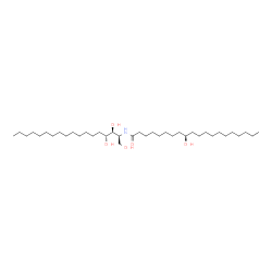 ChemSpider 2D Image | (9R)-9-Hydroxy-N-[(2S,3S,4R)-1,3,4-trihydroxy-2-octadecanyl]icosanamide | C38H77NO5