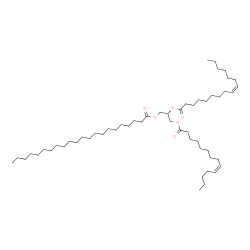 ChemSpider 2D Image | 2-[(9Z)-9-Hexadecenoyloxy]-3-[(9Z)-9-tetradecenoyloxy]propyl docosanoate | C55H102O6