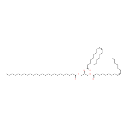 ChemSpider 2D Image | 2,3-Bis[(9Z)-9-hexadecenoyloxy]propyl tetracosanoate | C59H110O6