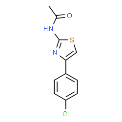 ChemSpider 2D Image | N-[4-(4-Chlorophenyl)-1,3-thiazol-2-yl]acetamide | C11H9ClN2OS