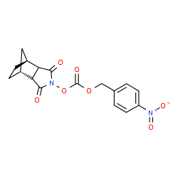 ChemSpider 2D Image | (1R,7S)-4-({[(4-Nitrobenzyl)oxy]carbonyl}oxy)-4-azatricyclo[5.2.1.0~2,6~]dec-8-ene-3,5-dione | C17H14N2O7