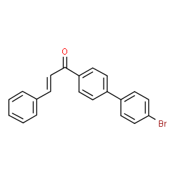 ChemSpider 2D Image | (2E)-1-(4'-Bromo-4-biphenylyl)-3-phenyl-2-propen-1-one | C21H15BrO