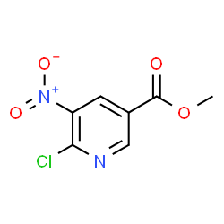 ChemSpider 2D Image | Methyl 6-chloro-5-nitronicotinate | C7H5ClN2O4