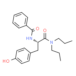 ChemSpider 2D Image | Nalpha-Benzoyl-N,N-dipropyl-L-tyrosinamide | C22H28N2O3