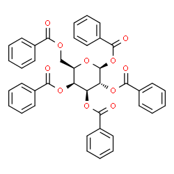 ChemSpider 2D Image | Penta-O-benzoyl-Î²-D-galactopyranose | C41H32O11