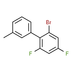 ChemSpider 2D Image | 2-Bromo-4,6-difluoro-3'-methylbiphenyl | C13H9BrF2