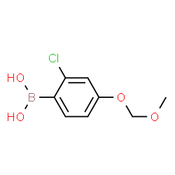 ChemSpider 2D Image | (2-Chloro-4-(methoxymethoxy)phenyl)boronic acid | C8H10BClO4