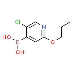 ChemSpider 2D Image | (5-Chloro-2-propoxy-4-pyridinyl)boronic acid | C8H11BClNO3