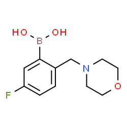 ChemSpider 2D Image | (5-fluoro-2-(morpholinomethyl)phenyl)boronic acid | C11H15BFNO3