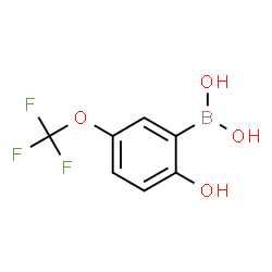 ChemSpider 2D Image | 2-Hydroxy-5-(trifluoromethoxy)phenylboronic acid | C7H6BF3O4