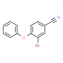 ChemSpider 2D Image | 3-Bromo-4-phenoxybenzonitrile | C13H8BrNO