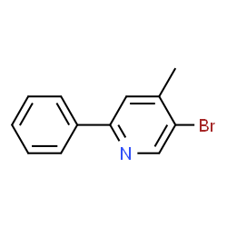ChemSpider 2D Image | 5-Bromo-4-methyl-2-phenylpyridine | C12H10BrN