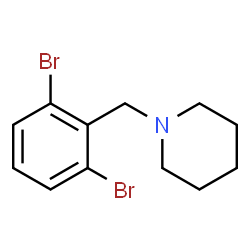 ChemSpider 2D Image | 1-(2,6-Dibromobenzyl)piperidine | C12H15Br2N