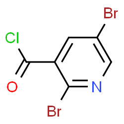 ChemSpider 2D Image | 2,5-Dibromonicotinoyl chloride | C6H2Br2ClNO