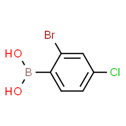 ChemSpider 2D Image | (2-Bromo-4-chlorophenyl)boronic acid | C6H5BBrClO2