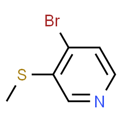 ChemSpider 2D Image | 4-Bromo-3-(methylsulfanyl)pyridine | C6H6BrNS